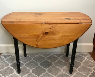 Vintage Double Drop Leaf Wooden Table
