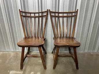 Vintage Hunt Country Furniture Birdcage Side Chairs