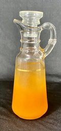 Vintage Anchor Hocking Blendo Orange Glass Cruet