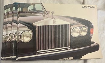 Vintage 1977 Rolls-Royce Sales Brochure Manuals 'Silver Wraith II'