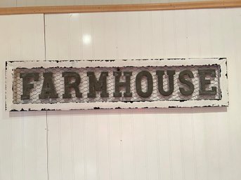 Decorative Wood And Metal Farmhouse Sign