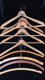 LOT OF VINTAGE WOODEN HANGERS    C