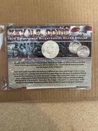 Beautiful 1976-S Eisenhower Bicentennial Silver Dollar Coin
