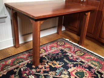 Beautiful SOLID CHERRY Desk ? Kitchen Table ? Just Fantastic Piece - HIGH QUALITY - Marked BEC 2001 - WOW !