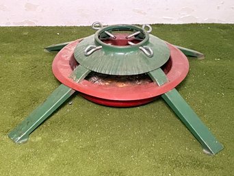 A Vintage Metal Christmas Tree Stand