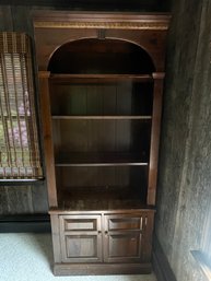 Arched Bookshelf With Cabinet