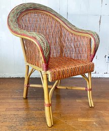 A Vintage Rattan Arm Chair