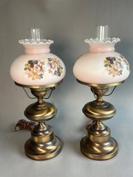 Pair Of Gone With Wind Style Lamps