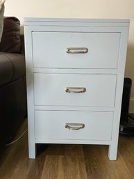 Blue 3-Drawer Side Table - Possibly Pottery Barn