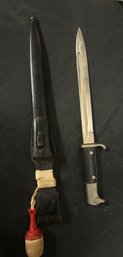 Rare German Officers Bayonet And Scabbard ( Deutche Reich) With Nice Band. TA/B4