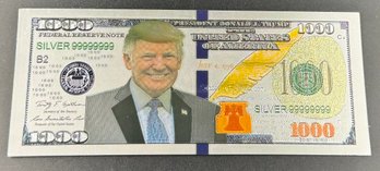 Silver Colored Trump Bill