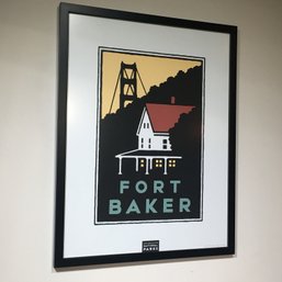 Very Nice Framed FORT BAKER - 1998 Michael Schwab Studio - Golden Gate National Parks - Very Nice Print