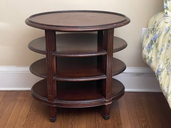 Baker Milling Road Oval Three Tier Side Table