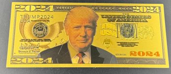 Gold Colored Trump Bill