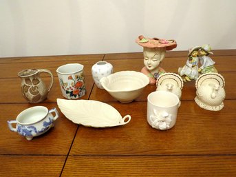 Selection Of Decorative Pottery, Lenox, Holiday & Other Pieces