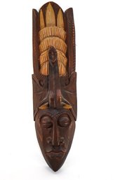 African Wood Carving Wall Hanging