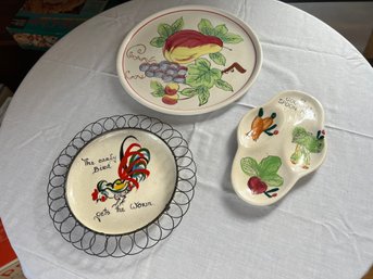 Vintage Kitchen Ceramic Trio