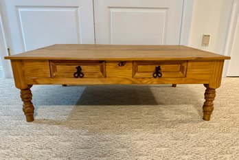 Wooden Four Drawer Coffee Table