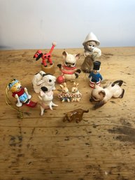 Figurine Lot Includes 2 Cats By Josef Originals & Takakashi Bunnies