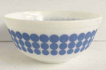 Vintage Pyrex Blue Polka Dot Bowl