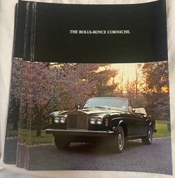 Vintage 1977 Rolls-royce Sales Brochure 'The Rolls-Royce Corniche'