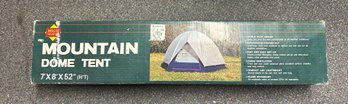 New & Un Opened, Never Used Mountain Dome Tent. 7x8x52 (height, Tall) In Original Box.
