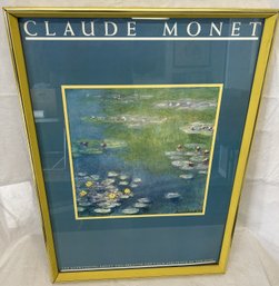 Vintage CLAUDE MONET Print In Period Frame- 'waterlilies At Giverny'