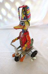 Tin Duck Bicycle Spinning Toy