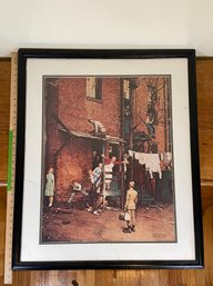 Homecoming Norman Rockwell Art Print 28x34' Matted Framed Glass