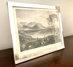 Large Sterling Vintage Frame & English Print (LOC: F2)