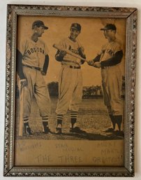 Nostalgia Baseball Clipping By Fan From Yesteryear - Mickey Mantle - Stan Musual - Ted Williams - 3 Greatest