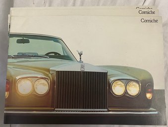 Vintage 1978 Rolls-royce Sales Brochure 'Corniche'