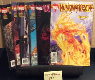 Lot Of 7 Marvel Human Torch Comic Books - L