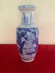 Blue Floral Vase Made In China