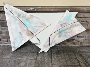 Triangular Mixed Media - Signed