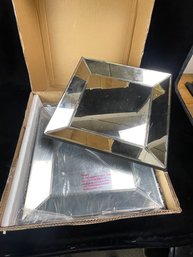 Decorative Square 4 Piece Mirror Set New In Box