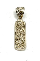 Vintage Sterling Silver Intricate Pendant