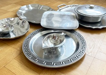 Pewter And Silver Plate