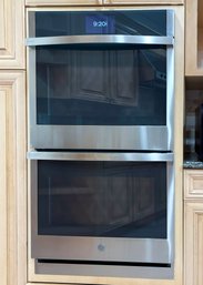 A GE Profile Electric Double Oven Unit