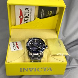 Brand New $995 INVICTA PRO DIVER Watch - LARGE AND SUBSTANTIAL - Navy Blue Dial And Bezel - Wow ! (#2)