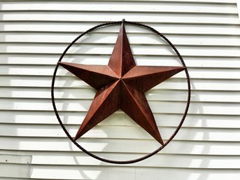 Large Iron Rustic Barn Star