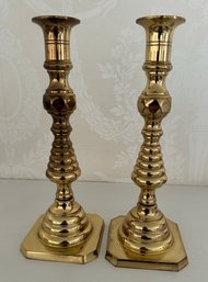 Two Brass Candlesticks