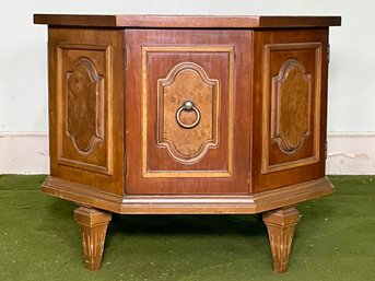 A Vintage Hard Wood Octagonal Side Table