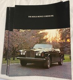 Vintage 1977 Rolls-Royce Sales Brochures 'The Rolls-Royce Corniche'