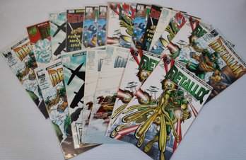 A Collection Of 20 Metallix Comic Books, No.1 Comics First Tag Team Super- Hero,   Four Minus One!, Lot- TDB