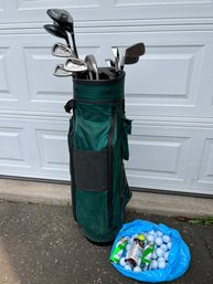 Alegis Made In USA Golf Bag With Pure Golf Clubs & Bag Of Golf Balls