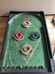 1920's - 1930's LINDSTROMS PINBALL WOODEN GAME