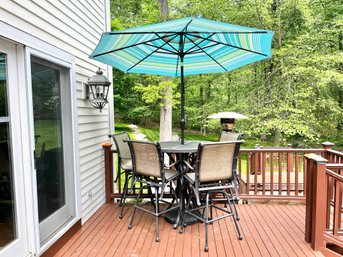 Cast Classics Outdoor Patio Set With Umbrella