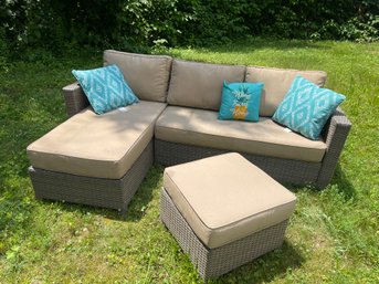 Patio Sectional And Ottoman