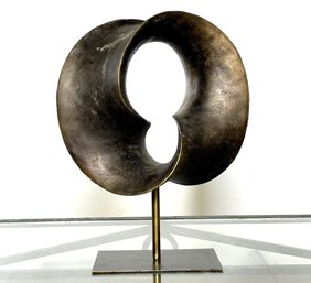 A Modern Art Scupture By The Gold Leaf Design Group